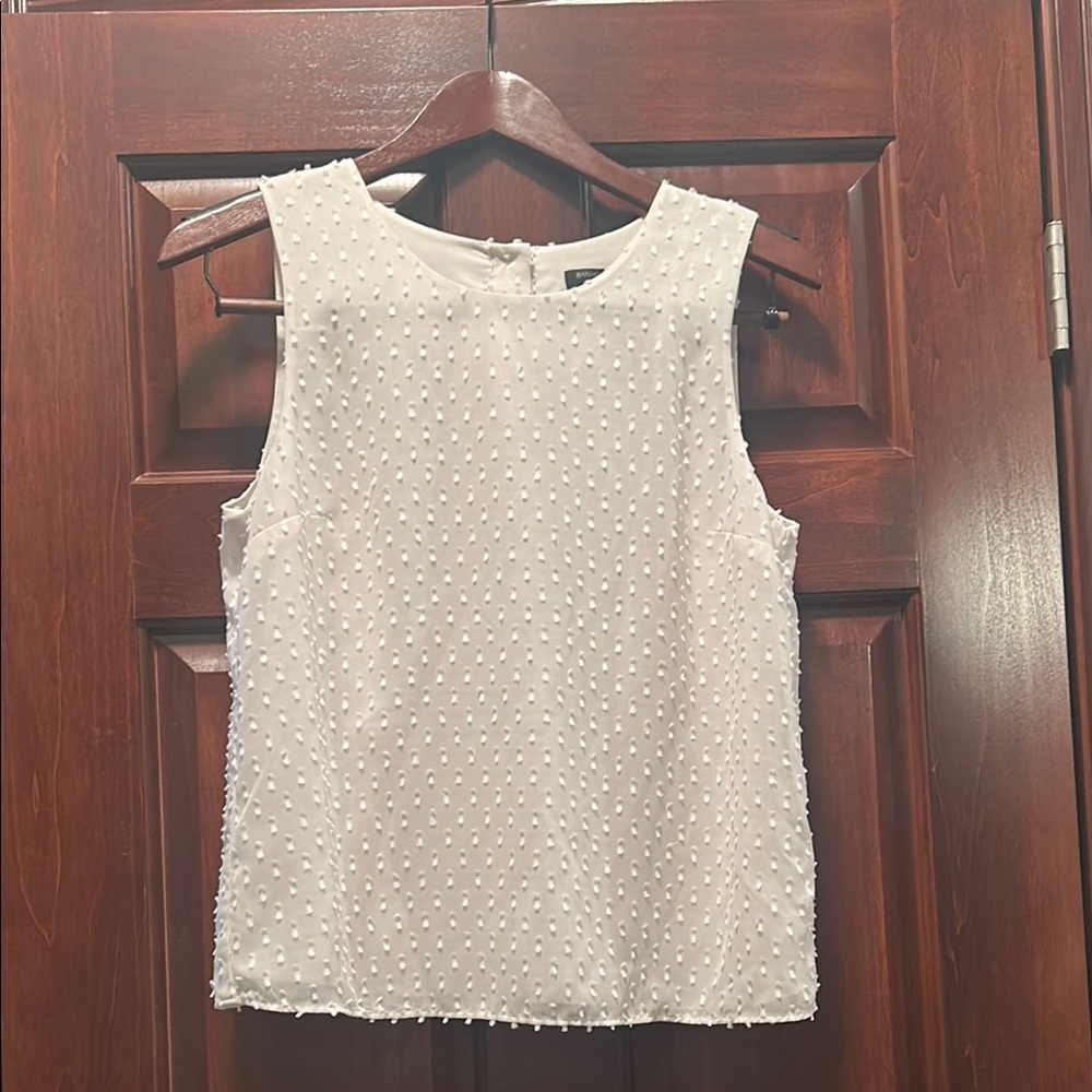 Banana Republic Cream Textured Blouse